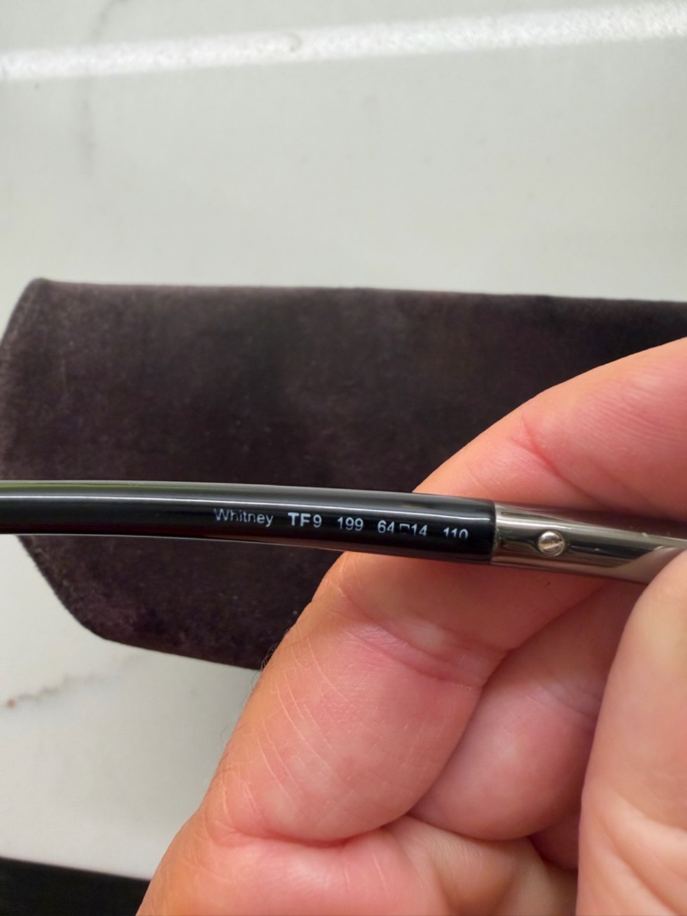 Tom Ford Brown Suede Sunglasses Case - Picture 6 of 7